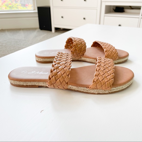 J. Mark Shoes - J.Mark Tan Braided Sandal Village-54